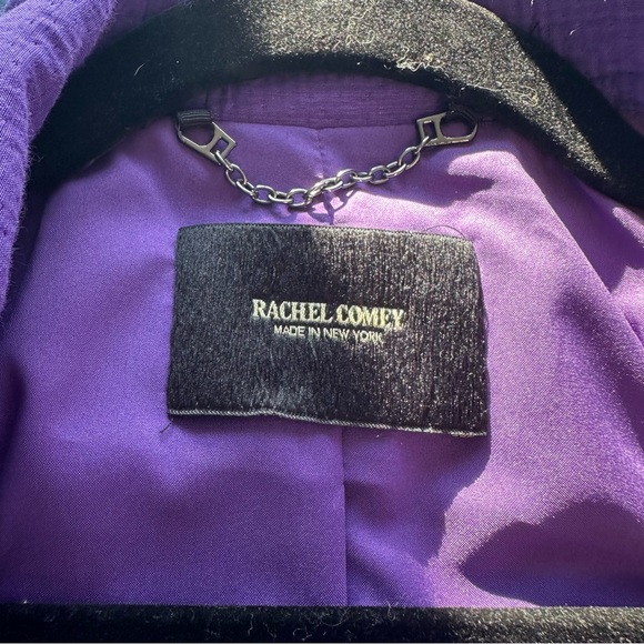 Rachel Comey Violet Purple Amboy Blazer Double Breasted Boxy Straight Jacquard 4 - Picture 6 of 10